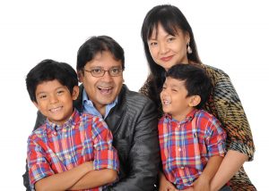 Lutfey with his beloved wife and children.