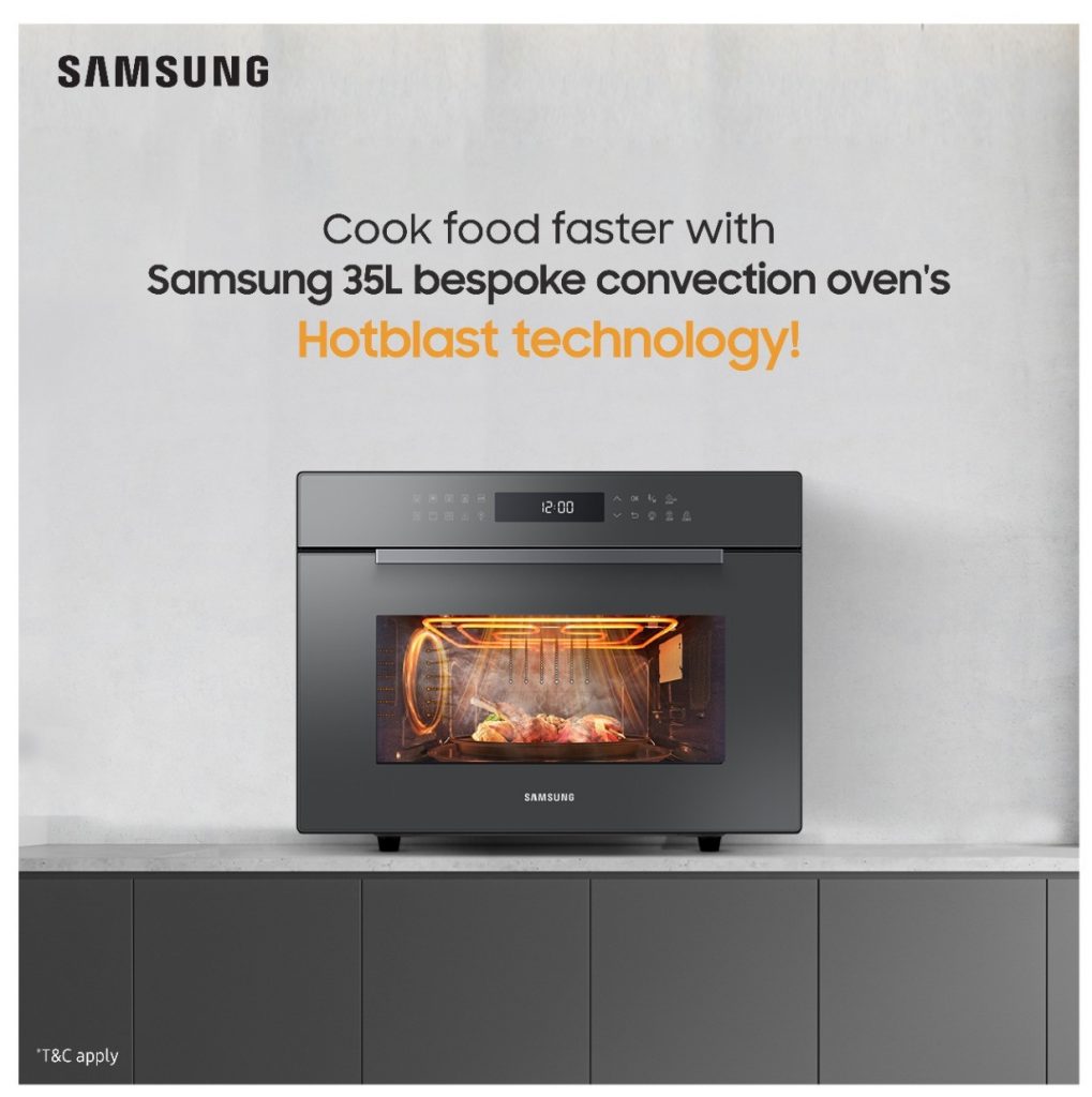 Samsung's microwave oven boasts unique features that go beyond heating